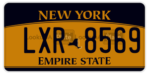 LXR8569  license plate in NY
