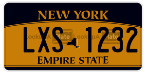 LXS1232  license plate in NY