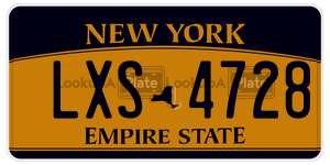 LXS4728  license plate in NY