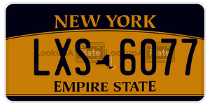 LXS6077  license plate in NY