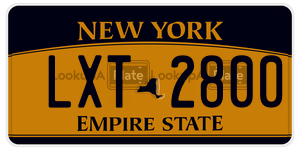 LXT2800  license plate in NY