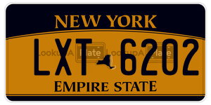 LXT6202  license plate in NY