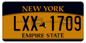 LXX1709  license plate in NY