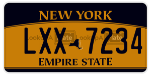 LXX7234  license plate in NY