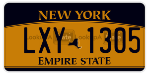 LXY1305  license plate in NY