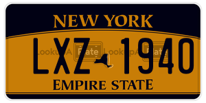 LXZ1940  license plate in NY