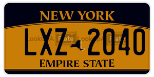 LXZ2040  license plate in NY