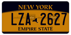 LZA2627  license plate in NY