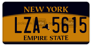 LZA5615  license plate in NY