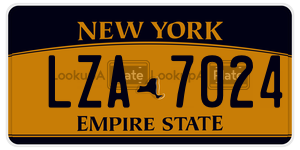 LZA7024  license plate in NY