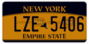 LZE5406  license plate in NY