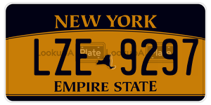 LZE9297  license plate in NY