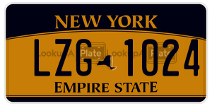 LZG1024  license plate in NY