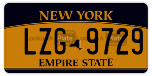 LZG9729  license plate in NY
