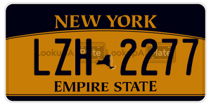 LZH2277  license plate in NY