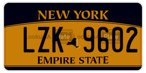 LZK9602  license plate in NY