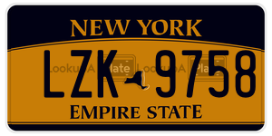 LZK9758  license plate in NY
