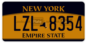 LZL8354  license plate in NY