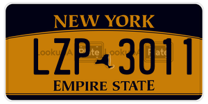 LZP3011  license plate in NY