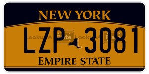 LZP3081  license plate in NY