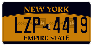 LZP4419  license plate in NY