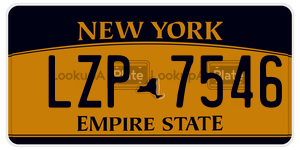 LZP7546 license plate in New York