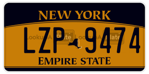 LZP9474  license plate in NY