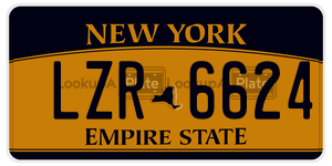 LZR6624  license plate in NY