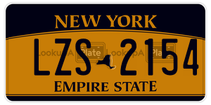 LZS2154  license plate in NY