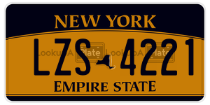 LZS4221  license plate in NY
