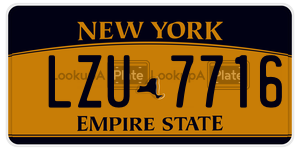 LZU7716  license plate in NY