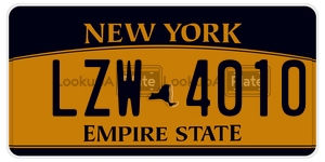 LZW4010  license plate in NY