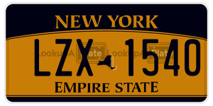 LZX1540  license plate in NY