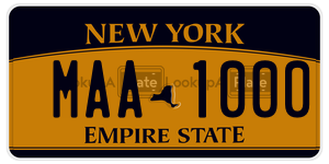 MAA1000  license plate in NY
