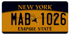 MAB1026  license plate in NY