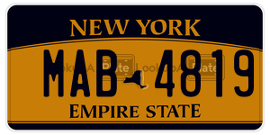 MAB4819  license plate in NY