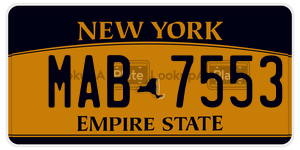 MAB7553  license plate in NY