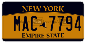 MAC7794 license plate in New York