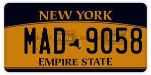 MAD9058  license plate in NY