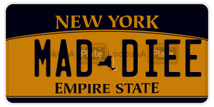 MADDIEE license plate in New York