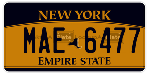 MAE6477  license plate in NY