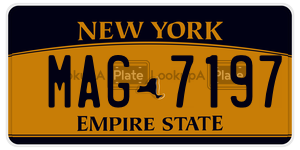 MAG7197  license plate in NY
