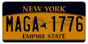 MAGA1776 license plate in New York