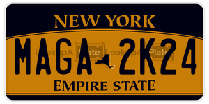 MAGA2K24 license plate in New York
