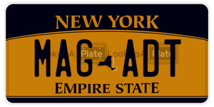 MAGADT  license plate in NY