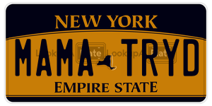 MAMATRYD  license plate in NY