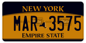 MAR3575  license plate in NY