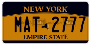 MAT2777  license plate in NY