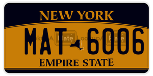 MAT6006  license plate in NY
