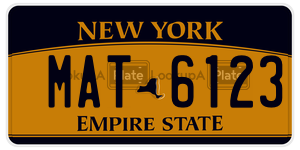 MAT6123  license plate in NY